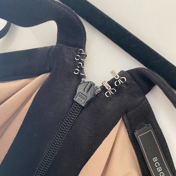 BCBG Max Azria Black Tulle  BodyCon Dress - Picture 9 of 9